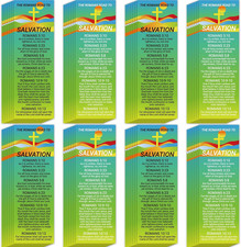 120pcs The Romans Road to Salvation Bible Bookmarks English, picture