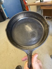 Vintage Cast Iron SMS Skillet with Dual Pour Spouts, Gate Marked picture
