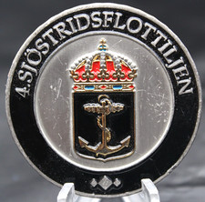 Swedish Navy 4th Flotilla 43rd Maintenance 2003-2023 Challenge Coin 1.5