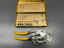 VINTAGE ROPER WHITNEY PUNCH No. 5 Jr. WITH CASE - VGC - USA picture