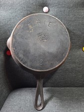 Pre Griswold Erie #8 Cast Iron Skillet  picture