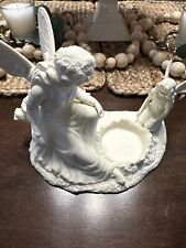 Partylite Ariana's Garden Mother Daughter Fairy Angel Votive Candle Holder 8x5 picture