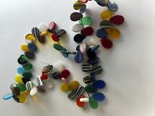 Unique Colorful Flat Mali Wedding Beads - 24inch Strand picture