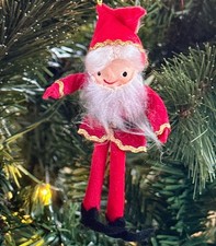 1960s Japanese Vintage Handcrafted Santa Claus Christmas Ornament picture
