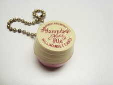 Circa 1960s Hampden Brewing Company Nickel Holder Key Chain, Massachusetts picture