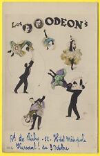 cpa rare CIRCUS SHOW Les ODEON'S Acrobatic Dance Signed Mr. KASSIN picture