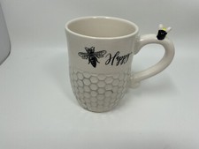 Queen Bee Happy Ceramic Coffee Mug AA01B56018 picture