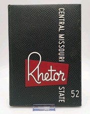 1952 Rhetor Central Missouri State College Yearbook Lots Of Notes 1950s Ephemera picture