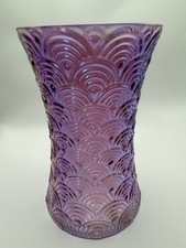 ProFflowers Purple Iridescent Glass Vase 8