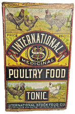 Antique International Medicinal Poultry Food Tonic Box 1906 Minneapolis MN Farm picture