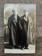 c1913 Young Men & Fancy Coats Chippewa Falls WI Antique Real Photo Postcard RPPC picture