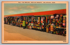 Postcard the Mercado Mexican Markets San Antonio Texas picture