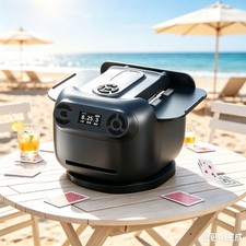 Automatic Card Dealer Machine Rotating 360 for Playing Cards 2 Decks 2-8 Players picture