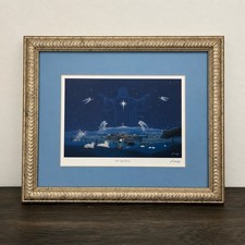 Steven Lavaggi “Oh Night Divine” Original Painting With COA Framed Wall Art picture