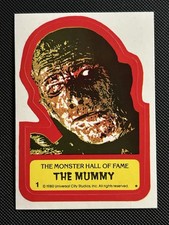 MONSTERS HALL OF FAME • 1980 • FULL 22 CARD SET • EACH CARD IS IN A PENNY SLEEVE picture