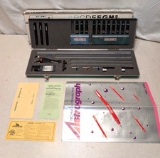 Vintage Hope Lettering Set Drafting Kit Vertical Slant In Box Case Japan HL-12GS picture