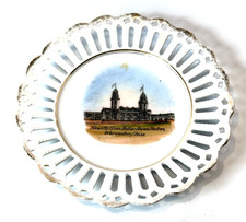 WORECHESTER - Union Station -MA Massachusetts Antique Trinket Souvenir China  picture