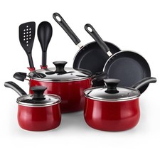 Cook N Home Professional Pots and Pans Nonstick Cookware Set, Belly Shape Kit... picture