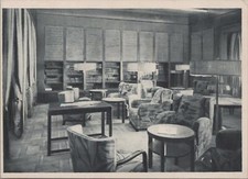 Postcard Ship Norddeutscher Lloyd Bremen D Bremen Library Bibliothekzimmer  picture