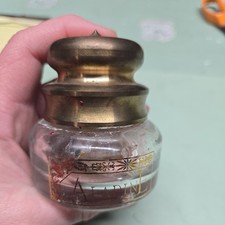 Aladine of Paris Jar Brass Oil Lamp from France - Vintage 70s French Boho Decor picture