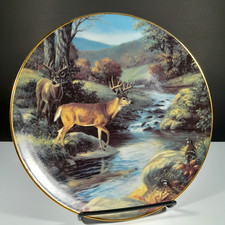 Vintage Linda Picken Reflections of Nature Deer Collector Plate 1996 picture