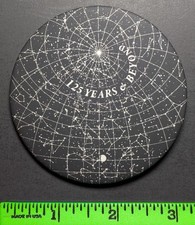 Vintage Sky Map Constellations Space Anniversary Pinback Pin picture