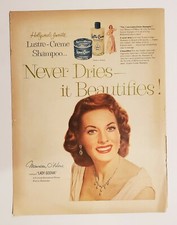 Original 1955 Maureen O'Hara Lustre Creme Shampoo ad   picture