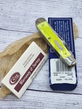 Case XX Limited XX Edition 1 of 3000 Lime Green Trapper Pocket Knife 16070 picture