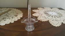 SMALL CLEAR GLASS BASKET APPROX. 3.25