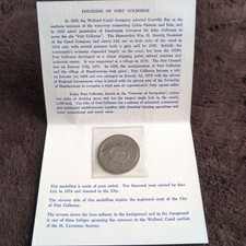 Canada Port Colborne Commemorative Medal 1974 Limited to 10,000 #2f6631 picture