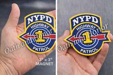 NYPD Highway Patrol 1 - Bronx - Novelty Magnet Approx 3” x 3” picture