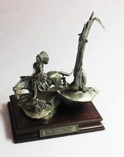 “The Silent Trail” Chilmark Pewter Sculpture by Don Polland Native American picture