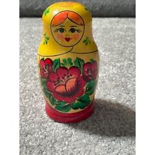 Vintage Handmade Russian Nesting Dolls Set of 7 Made in USSR picture