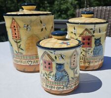 New/Earthenware Lang/Three Canisters/