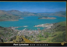 Postcard Port Lyttelton From Mt Pleasant Christchurch New Zealand picture