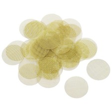 MECCANIXITY Pipe Screen Brass Screens, 1 Inch(25.4mm) Diameter 25.4mm, gold picture