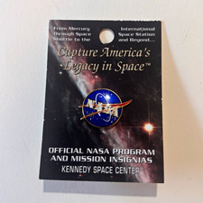 NASA Meatball Logo Official Program & Mission Insignias Pinback Lapel Pin picture