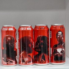 Coca Cola Can Starwars Edition from Korea Empty 490ml. 4pieces set. picture