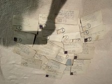 Vintage 1955 Love Letters Lot (35) W/ Lipstick Kiss, Photo Negatives, Comic Clip picture
