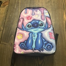 Lilo And Stitch Disney Youth Backpack Pink/purple With Hibiscus Flowers NWOT picture