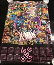 Jim Lee: Marvel X-men Calendar Poster 1993 - Uncanny Wolverine Cyclops Beast picture