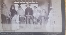 c1890 Pierce & McConnell Cabinet Card Mexican Family picture