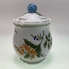 Princess House Ceramic Vintage Garden Canister 6.5 w/Lid picture