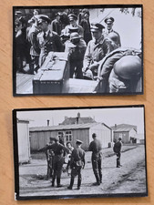 Luftwaffe Steel Helmet Soldiers Tiny Photographs WWII German Military Photo picture