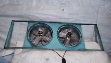 Vintage Eskimo Model 1012A Turquoise DOUBLE FAN  WORKS RARE FIND  picture