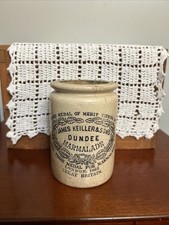 JAMES KEILLER & SONS Vintage DUNDEE MARMALADE Antique Crock 1862 1873 Medals picture