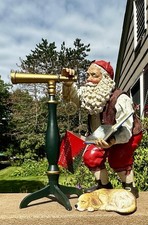 Vtg 1999 Possible Dreams Clothtique Santa Stargazer Telescope w/ Dog #713186 picture