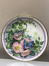 Hamilton Collection Butterfly Garden Plate Common Blue 1986 Paul sweany RARE picture