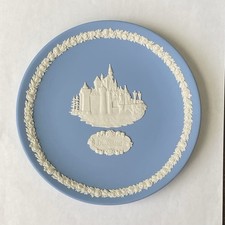 Wedgwood Blue Jasperware Ltd Edition Disney Castle Collectors Plate 6.5
