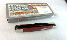 Case XX USA 6347 Smooth Old Red Bone Stockman Pocket Knife SS PVD w/ box picture